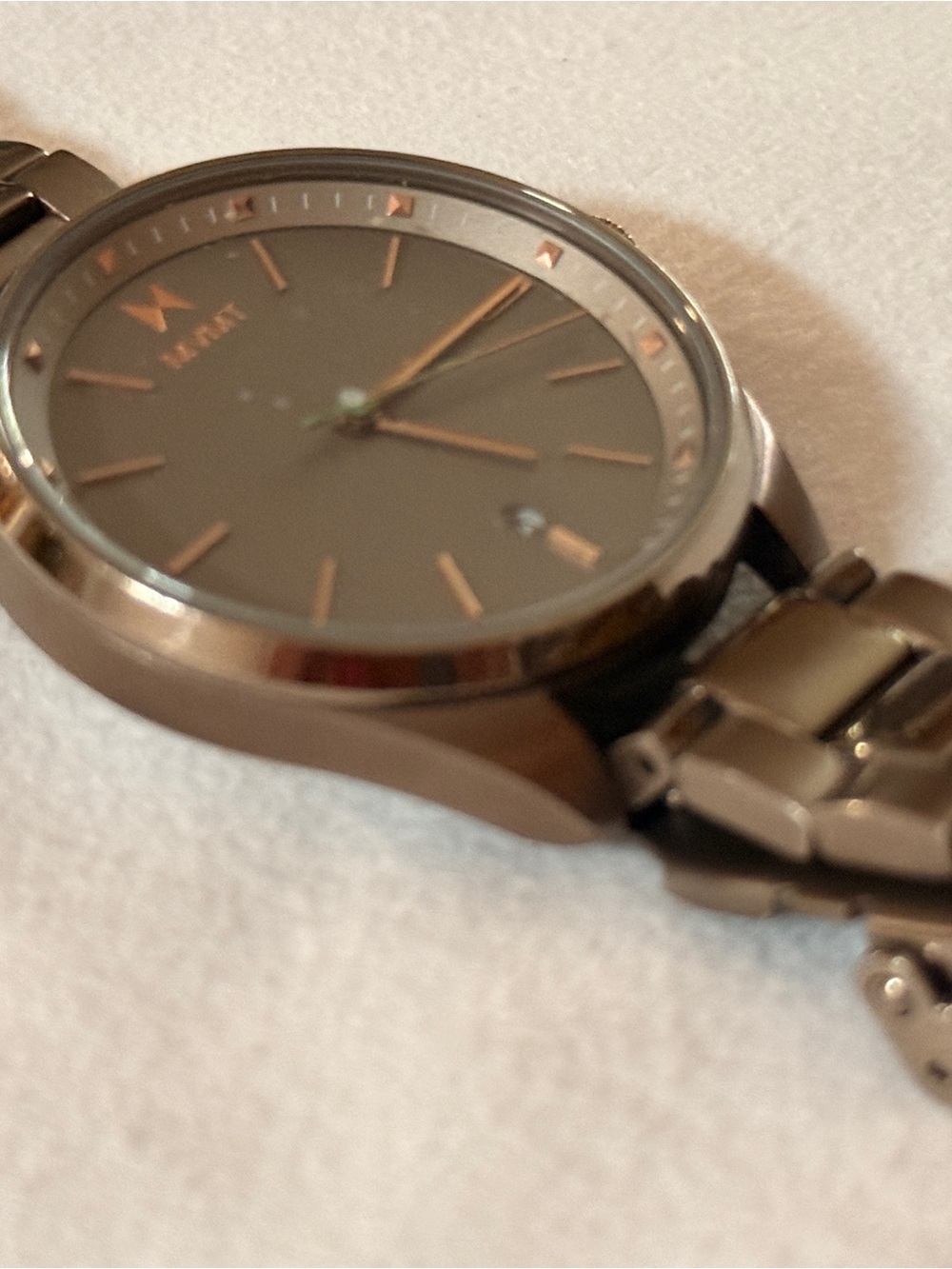 MVMT Coronada 36mm Pewter Watch Rose Gold Accents | Bloomingdales | Good con.